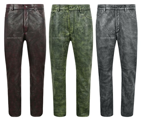 Pantalone pelle uomo - , bikers