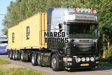 LKW Foto Scania R 164 580 Container-Sattelauflieger Niederlande silver Mi #i6ez