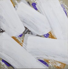 Angelo Molinari (1956)-olio su tela-Cm.45x45x4,5-con Autentica-da Incorniciare