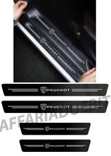 4 battitacco Peugeot 208 3008 5008 2008 in carbonio adesivo carbon look