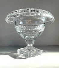 GRANDE COPPA CENTROTAVOLA CRISTALLO BOEMIA MOLATO BOWL CUP ø 22 x 18 cm/h ca