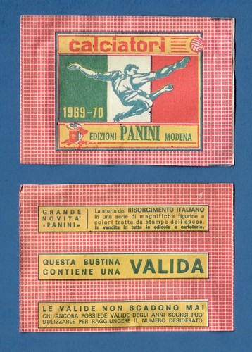Bustina calciatori panini - bustina,
