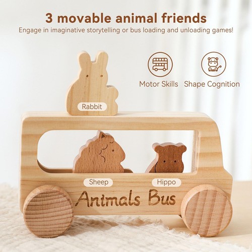 Set autobus legno - di,