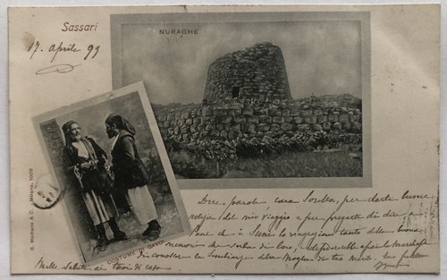 Cartolina sassari nuraghe - cartolina,