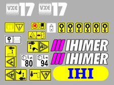 ihimer IHI 17 vxe decalcomanie adesivi kit completo