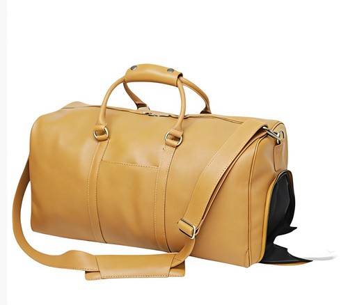 Borsone vera pelle marrone - borsone, in