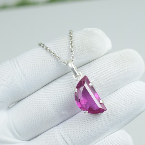 Collana zaffiro rosa - collana,