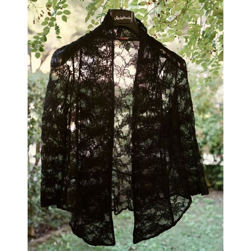 Soprabito nero pizzo - nero,