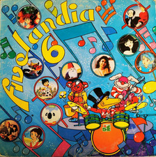 FIVELANDIA 6 CRISTINA D'AVENA Licia, Puffi,Rudy ecc cartoon sigle tv LP EX+++ NM