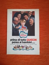 PUBBLICITA' ORIGINALE  ADVERTISING GELATI SANSON del 1971