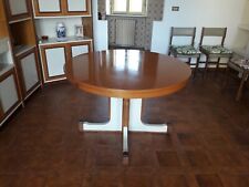 TAVOLO ROTONDO ALLUNGABILE Grande Bianco/Noce x Soggiorno Cucina