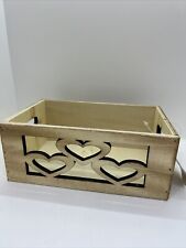 cassetta legno con cuori idea