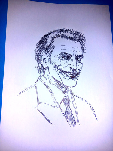 Disegno joker comics - dc,