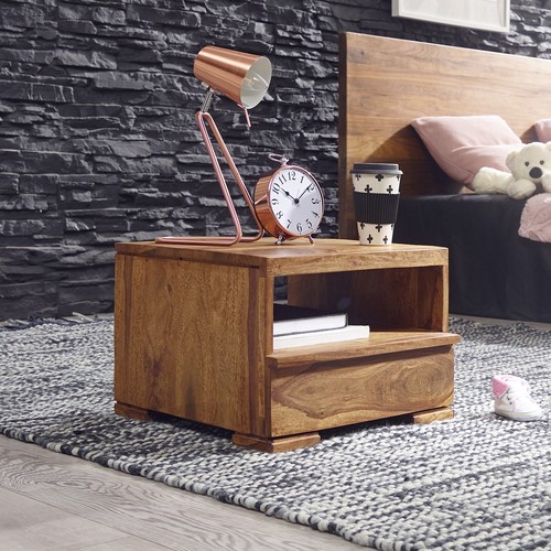 Comodino legno massello