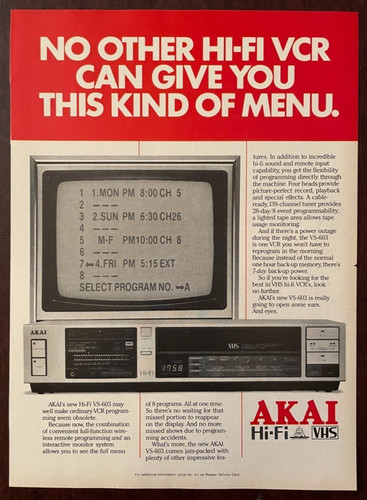 1985 akai 603 fi - 1985,