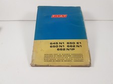 Manuale officina Fiat 645 650 662 N1 650 E1 662 N1P catalogo ricambi carrozzeria