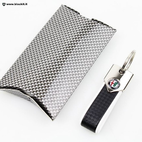 Portachiavi alfa romeo carbon - alfa,