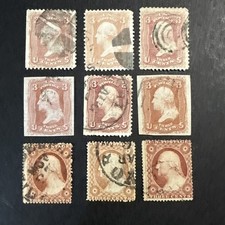 Grande gruppo di francobolli del 1800 con un #26A incluso.