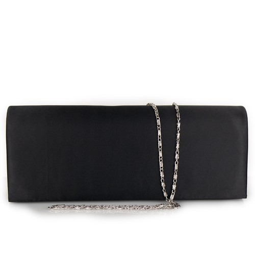 Pochette raso nero donna - raso, da