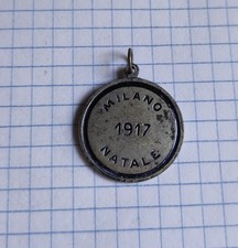 WW1  Medaglia Natale 1917 Milano stella di david ebraica metallo con vernice