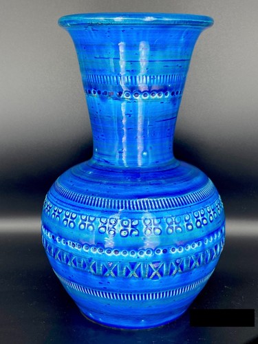 Vaso blu anni aldo londi - blu, '70