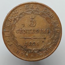 Centesimi 1826 - 5, (1859-1860)