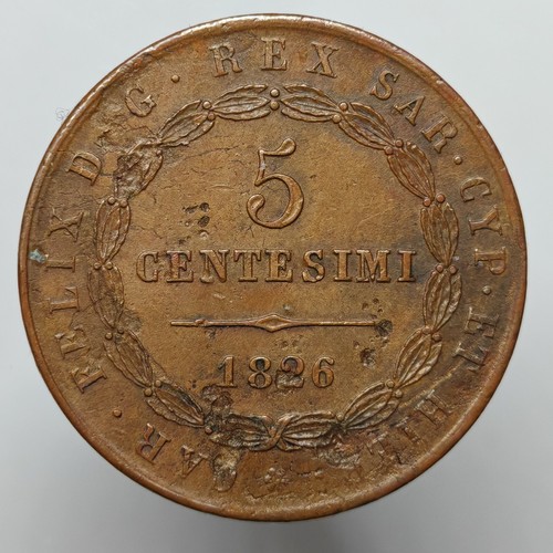 Centesimi 1826 - 5, (1859-1860)