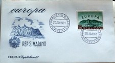 SAN MARINO, 1961 EUROPA, FDC