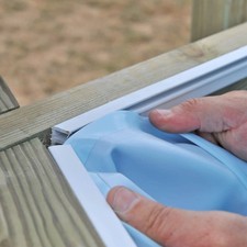 Liner blu per piscine fuori