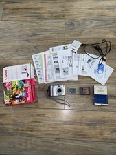 Canon PowerShot A85 4MP fotocamera digitale con scatola e custodia originali. Solo ricambi