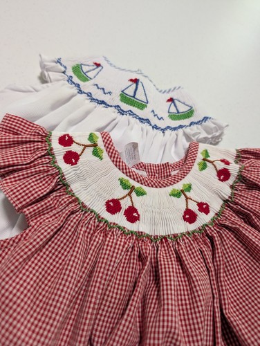 Abito pagliaccetto smocked - pagliaccetto,
