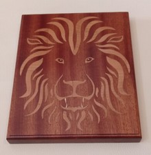 Quadro_ Leone Intarsiato in