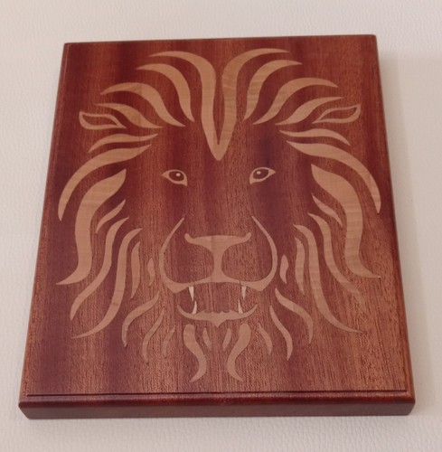Quadro leone intarsiato in - quadro_,