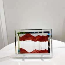 CORNICE DI SABBIA ROSSA IN MOVIMENTO ORIZZONTALE O VERTICALE RELAX IDEA REGALO