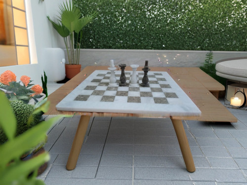 Set pezzi scacchi marmo - di,