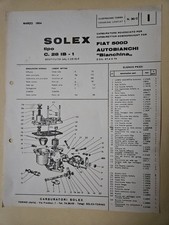 Opuscolo Carburatori Solex
