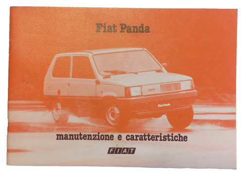 1980 libretto fiat panda - fiat,