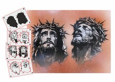 TS-001 Gesù stencil tatuaggio