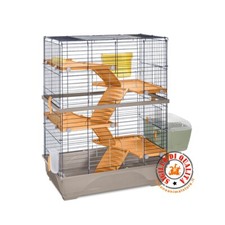 Gabbia Double 80 Imac per conigli, cavie, cincilla' e furetti - Accessoriata
