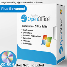 Suite Software Open Office per CD Windows - Elaborazione Parole Casa Studenti Business