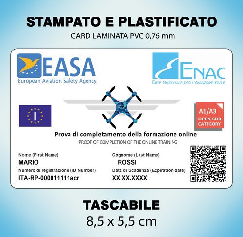 Tessera badge plastificata