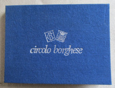 PLACCA - MEDAGLIA - ARGENTO 800° - CIRCOLO BORGHESE FIRENZE  1982