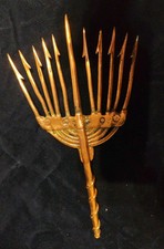 Antica fiocina del 19° secolo in acciaio forgiata a mano