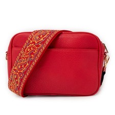 Borsa rossa donna tracolla catena borsetta da ragazza borchie passeggio piccola