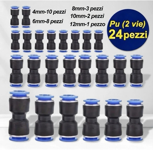 Set raccordi dritti - 24,