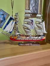 WOODEN MODEL FRIGATE