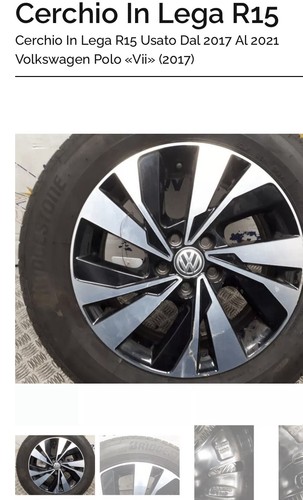 Cerchi lega vw polo - 15,