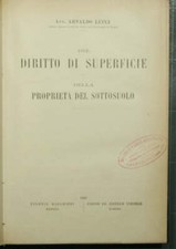Del diritto di superficie -