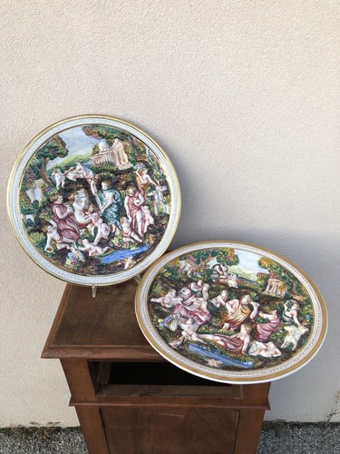 Coppia piatti decorativi - coppia,