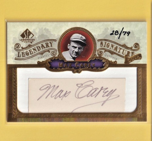 Max carey 2006 upper deck - upper,